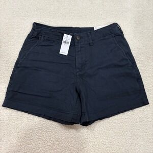 NWT American Eagle Men's 5.5" Lived-In Khaki Short Navy Blue Flex Size 28